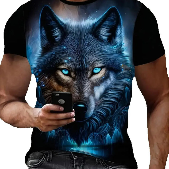 Outlet Of Scandinavian - T-Shirt Vargmotiv