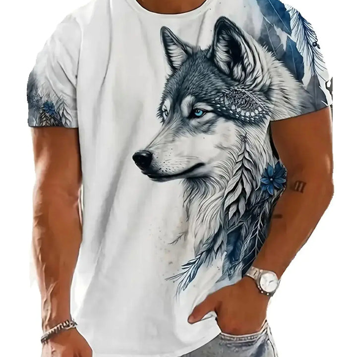 Outlet Of Scandinavian - T-Shirt Vargmotiv