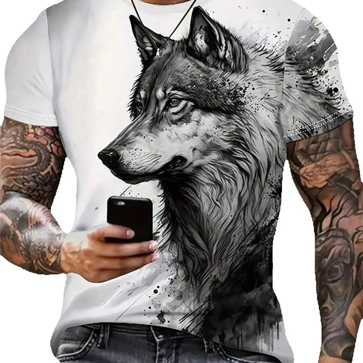 Outlet Of Scandinavian - T-Shirt Vargmotiv