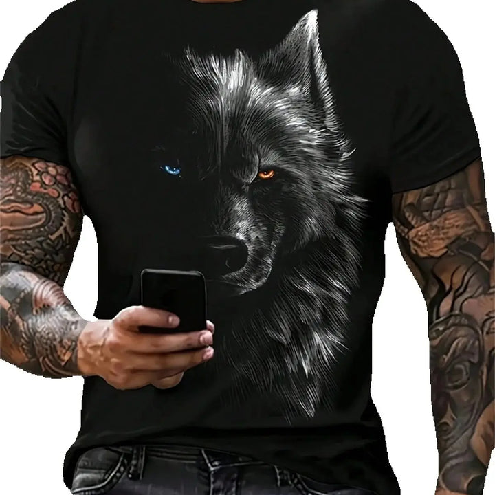 Outlet Of Scandinavian - T-Shirt Vargmotiv