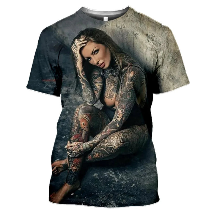 Outlet Of Scandinavian - T-Shirt Snygga Kvinnotryck