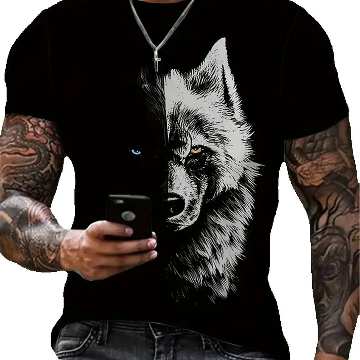 Outlet Of Scandinavian - T-Shirt Vargmotiv