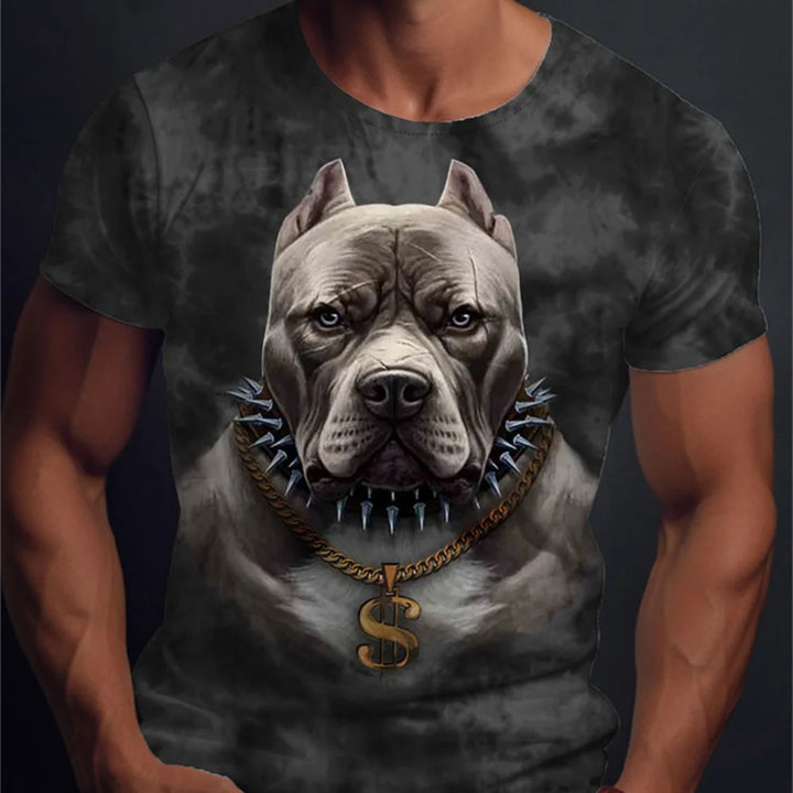 Outlet Of Scandinavian - T-Shirt Tuffa Hundmotiv