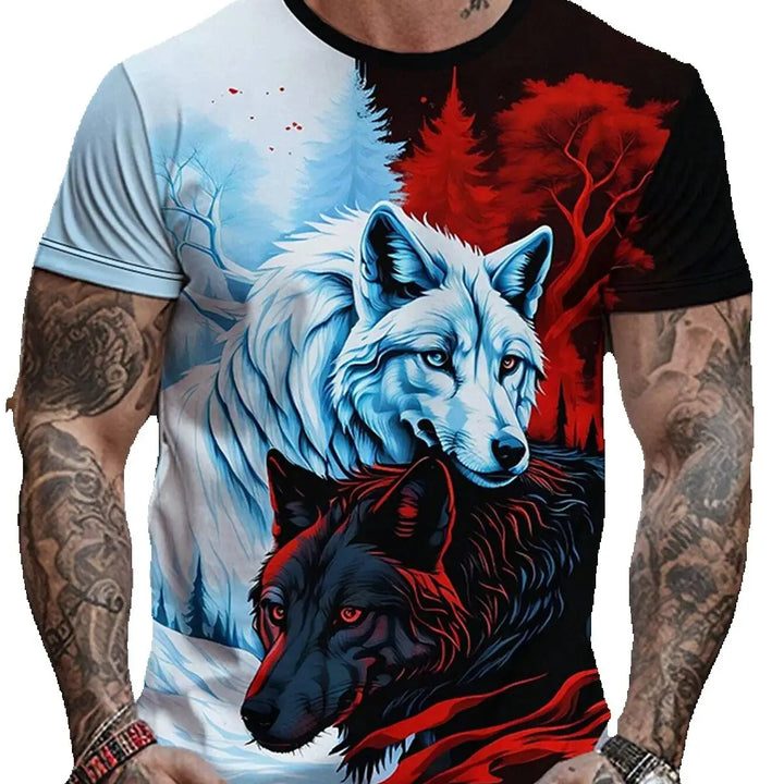 Outlet Of Scandinavian - T-Shirt Vargmotiv
