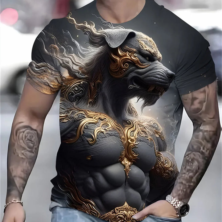 Outlet Of Scandinavian - T-Shirt Tuffa Hundmotiv