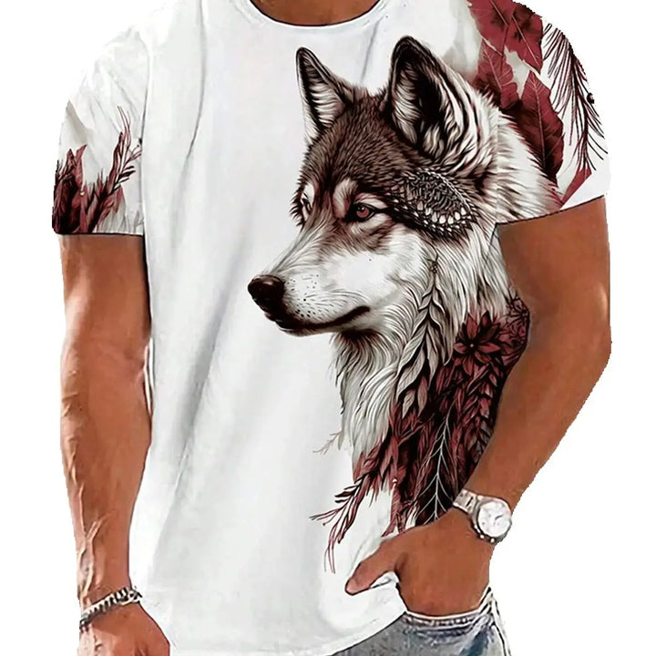 Outlet Of Scandinavian - T-Shirt Vargmotiv